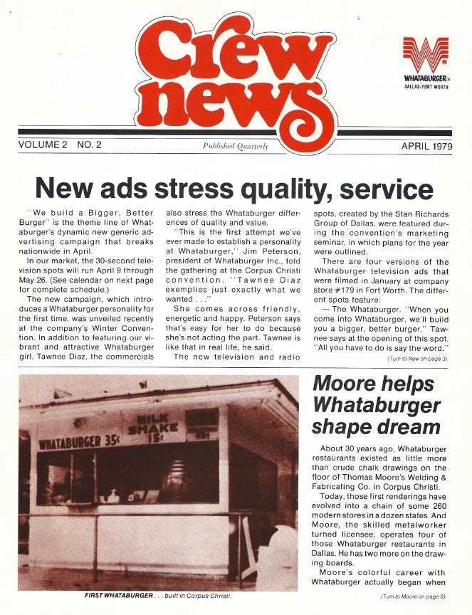 1979 April Whataburger Crew News p.1